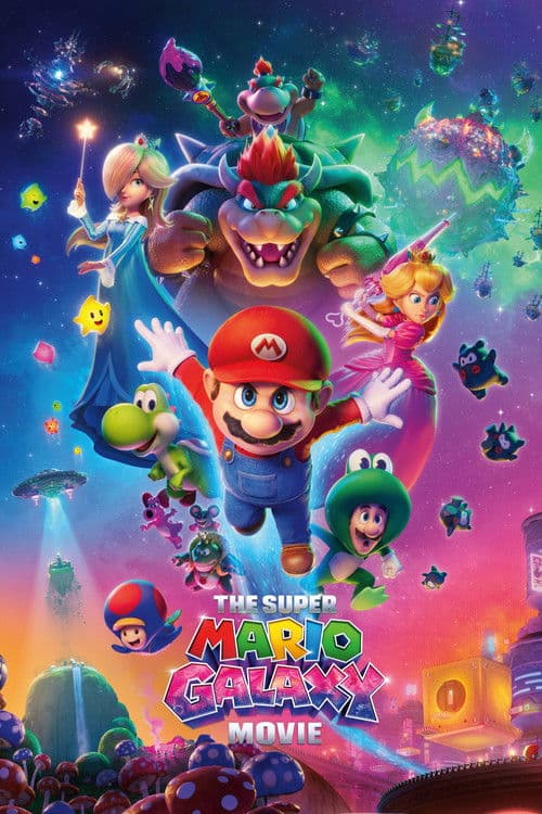 The poster of The Super Mario Galaxy Movie